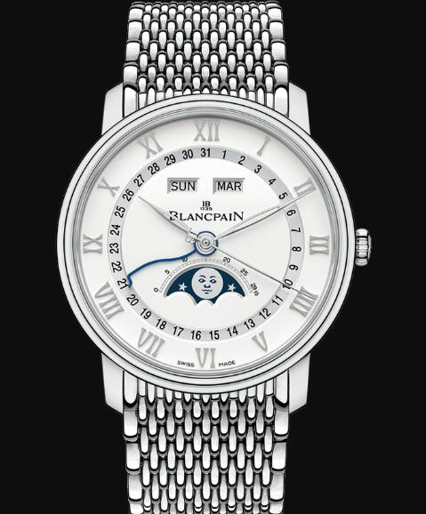 Review Blancpain Villeret Watch Price Review Quantième Complet Replica Watch 6654A 1127 MMB